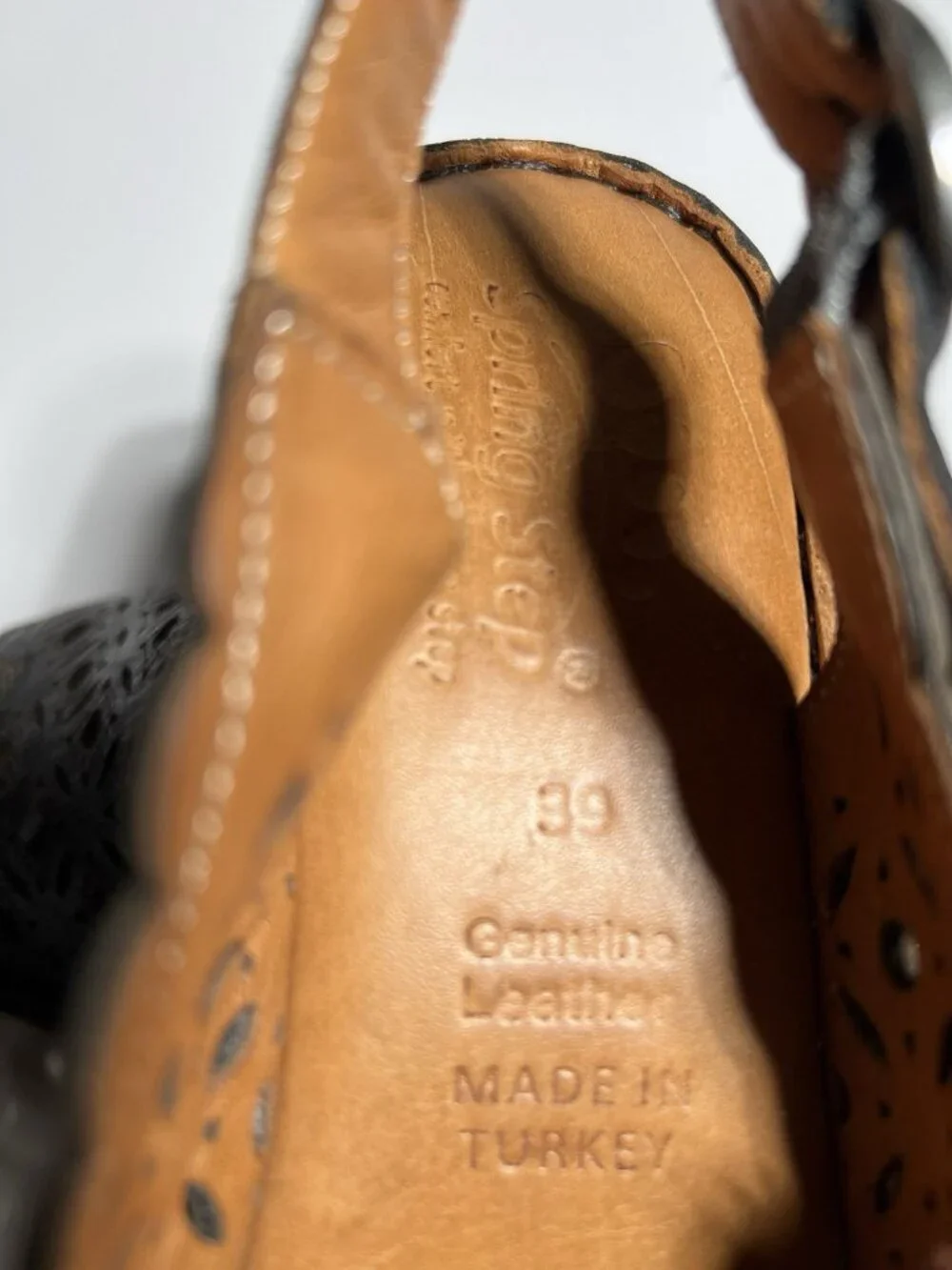 Spring Step Belizana Leather Wedge Sandals Women’s EU 39 Comfort Shoes